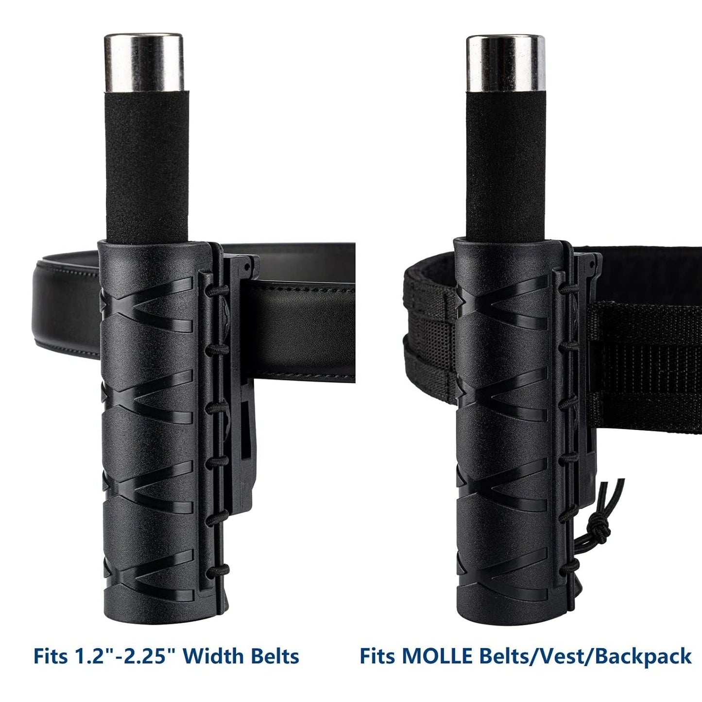 Support Tactique 360° pour Matraque – Pochette MOLLE Rotative pour Matraque Télescopique (16"-21"-26") – Étui en Nylon avec Clip de Ceinture BLACKBEARD OUTDOOR INDUSTRIES