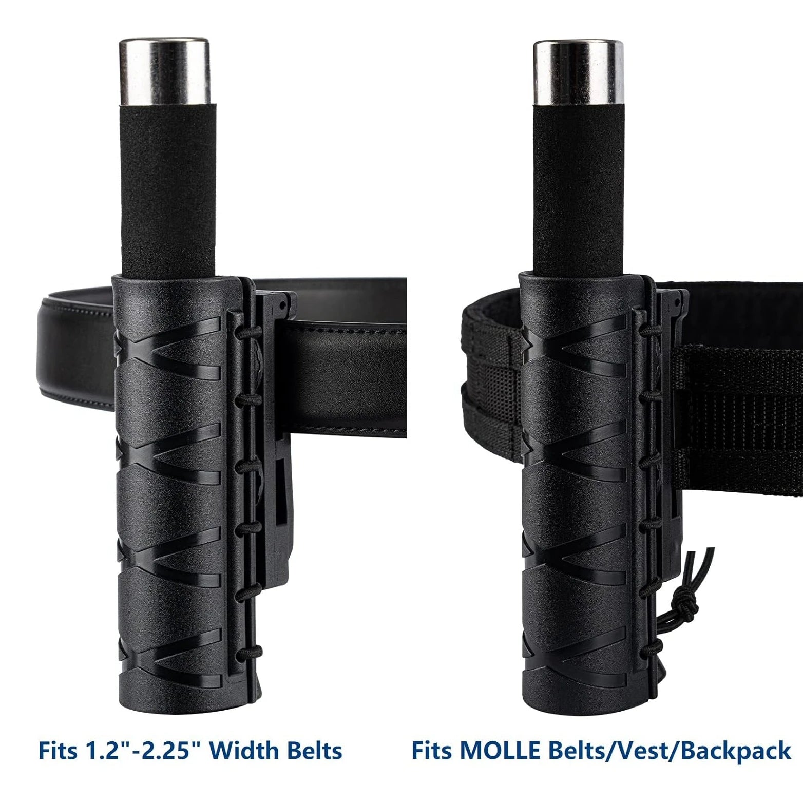 Support Tactique 360° pour Matraque – Pochette MOLLE Rotative pour Matraque Télescopique (16"-21"-26") – Étui en Nylon avec Clip de Ceinture BLACKBEARD OUTDOOR INDUSTRIES