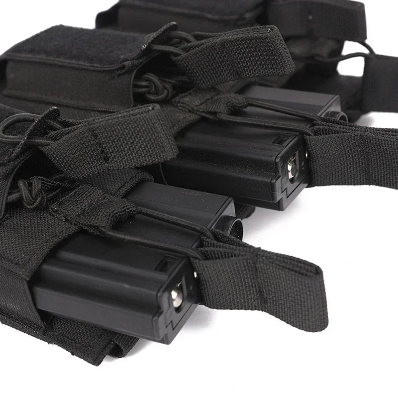 Pochette Tactique Triple Chargeurs – Universelle M4 / M14 / M16 / AK / AR / Glock | Système MOLLE EDC - BLACKBEARD OUTDOOR INDUSTRIES