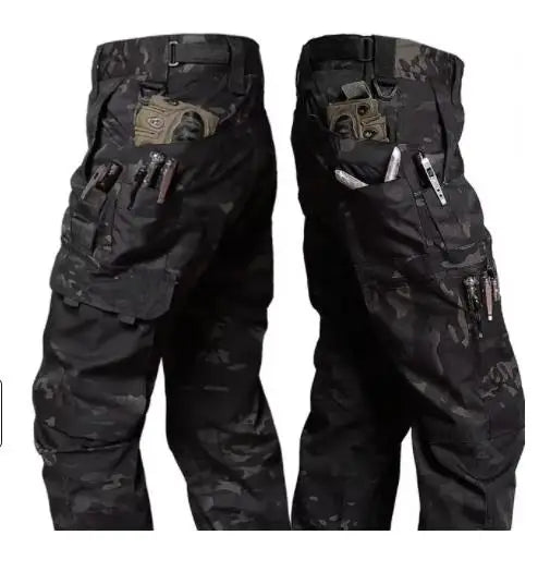 Pantalon Cargo Homme Résistant à l'Usure — Multi-poches, Coupe Droite, Style Tactique et Décontracté - BLACKBEARD OUTDOOR INDUSTRIES