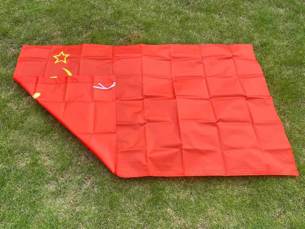 Drapeau de l'Union des Républiques Socialistes Soviétiques (URSS) - 90x150 cm – Polyester – Drapeau de la Révolution Rouge BLACKBEARD OUTDOOR INDUSTRIES