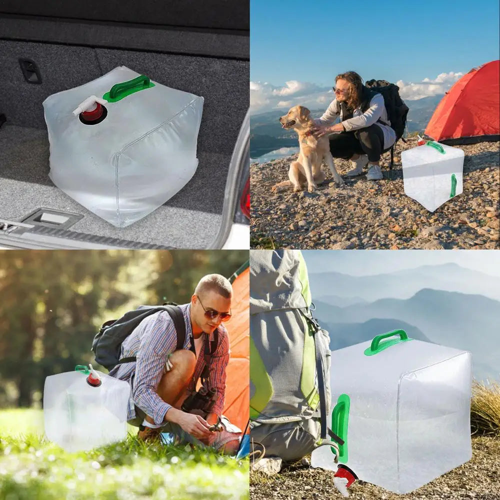 Réservoir d'Eau Pliable 10/20L – Sac à Eau Portable Grande Capacité pour Camping, Randonnée, Activités Extérieures - BLACKBEARD OUTDOOR INDUSTRIES