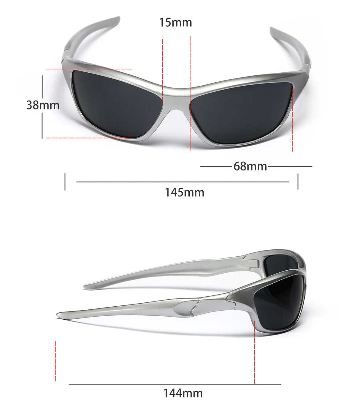 Lunettes de Soleil Y2K Argentées Unisexe – Style Punk 2000s Vintage - BLACKBEARD OUTDOOR INDUSTRIES
