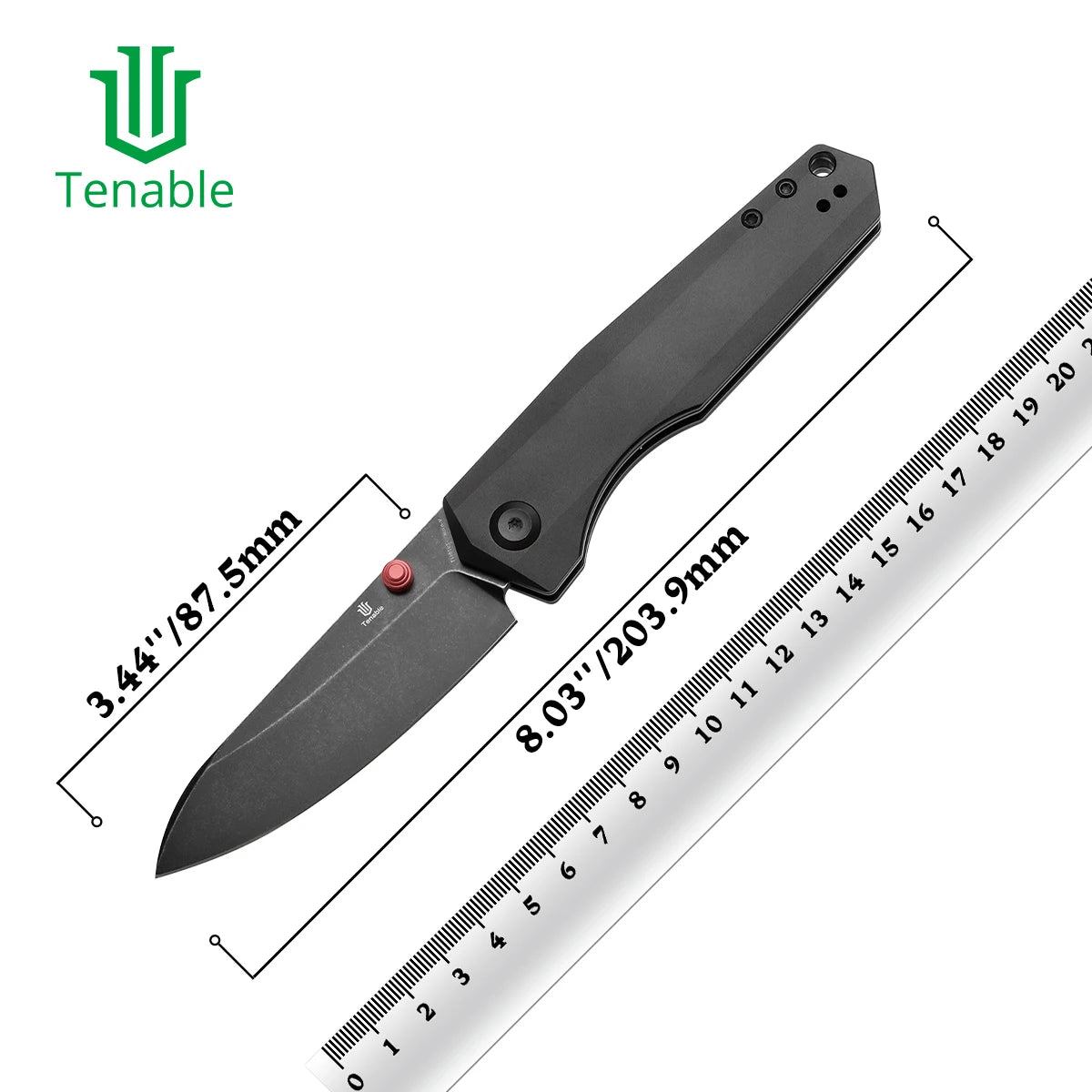 Tenable Pocket Knife Beaver T1105V – Couteau Pliant EDC Haut de Gamme par Kim Ning - BLACKBEARD OUTDOOR INDUSTRIES