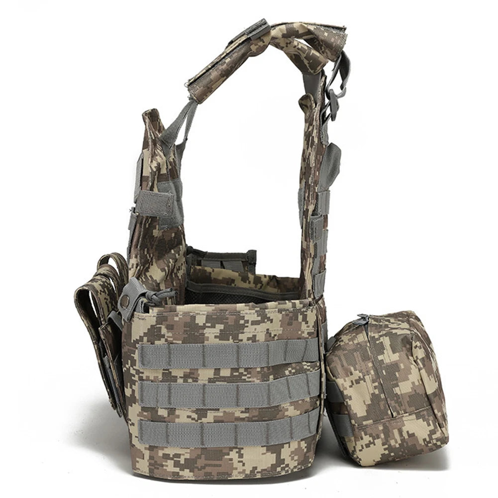 Gilet Porte-Plat en Nylon 600D Camouflage – Gilet de Protection Multifonction pour Chasse et Activités Outdoor - BLACKBEARD OUTDOOR INDUSTRIES