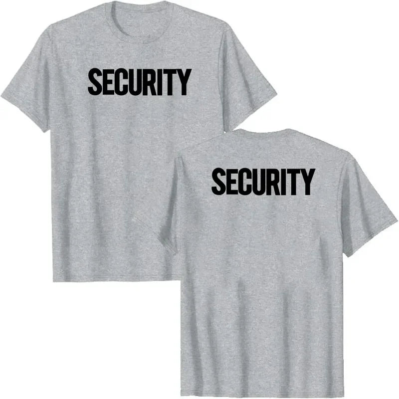 T-shirt Sécurité à Imprimé Recto-Verso - T-shirt Homme Uniforme Personnel d'Événement | Vêtement de Travail Casual à Manches Courtes - BLACKBEARD OUTDOOR INDUSTRIES
