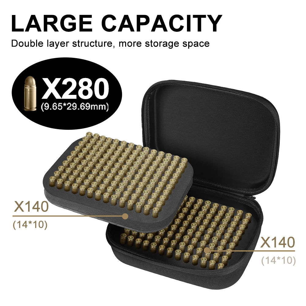 Boîte de Rangement pour Munitions .22LR / 9mm – Jusqu’à 468 Cartouches – Pochette Organiseur de Balles pour Pistolet et Fusil Ma boutique