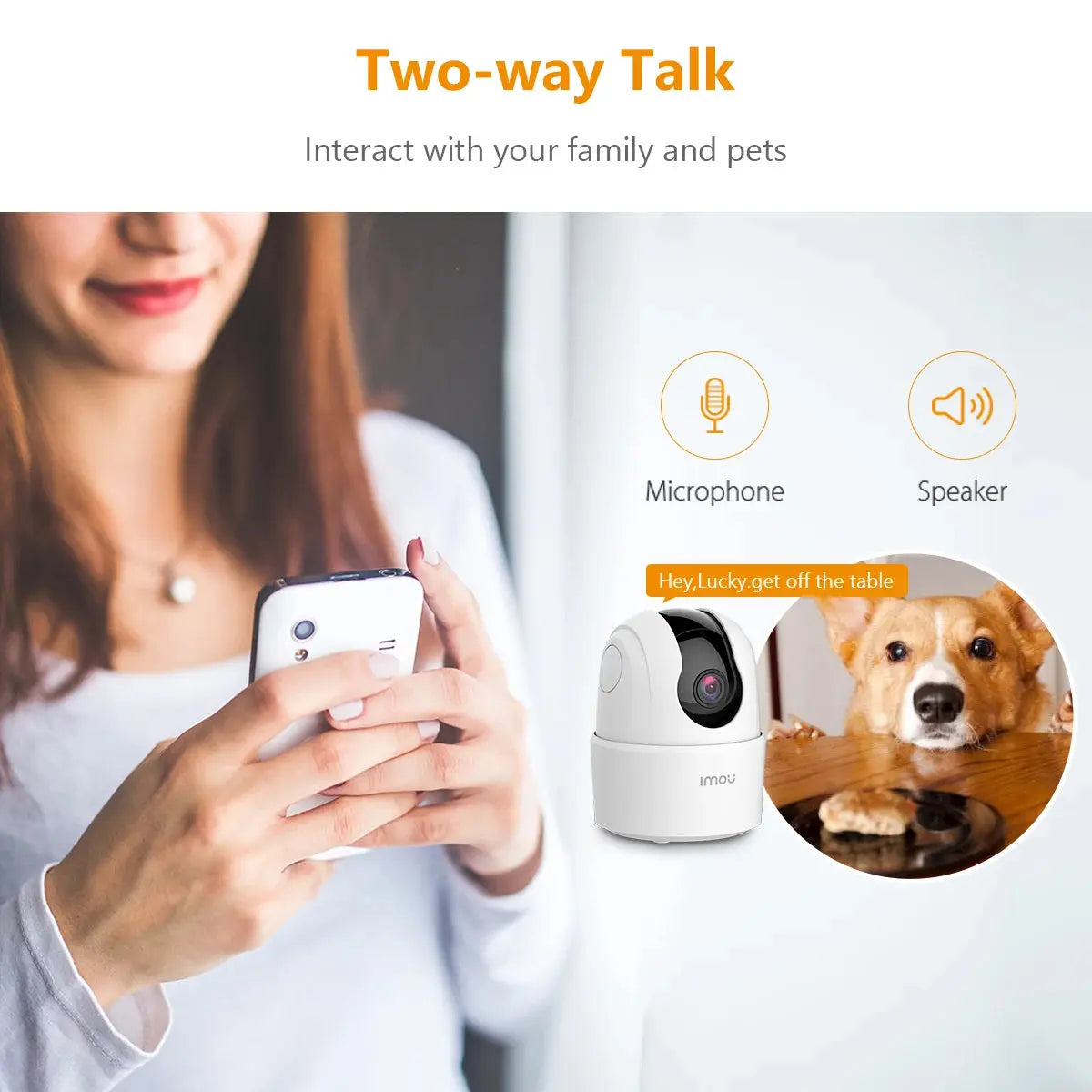 IMOU Ranger 2C 2MP – Caméra de Surveillance WiFi Intérieure à 360° | Babyphone | Détection Humaine | Audio Bidirectionnel | Vision Nocturne Ma boutique