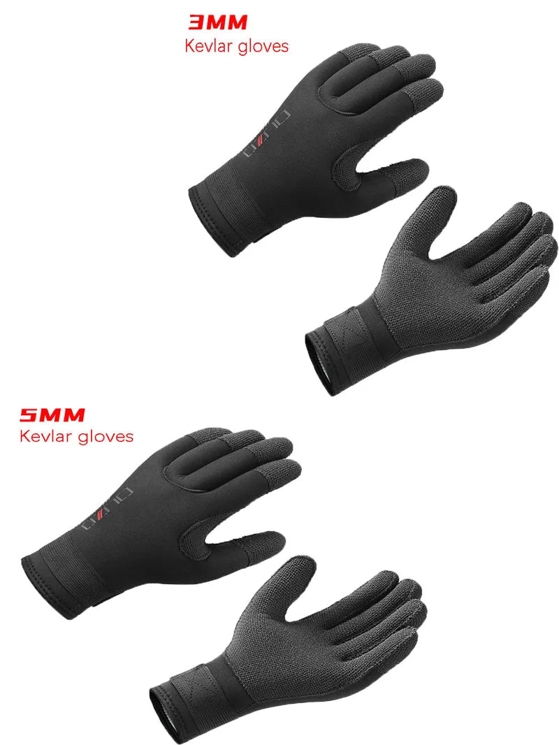 3mm/5mm gants de plongée kevlar YTYIN Ma boutique