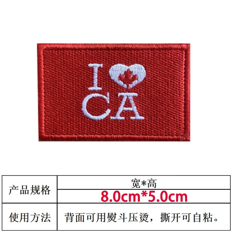 Patch Drapeau Canada – Brodé avec Velcro ou à Coudre - BLACKBEARD OUTDOOR INDUSTRIES