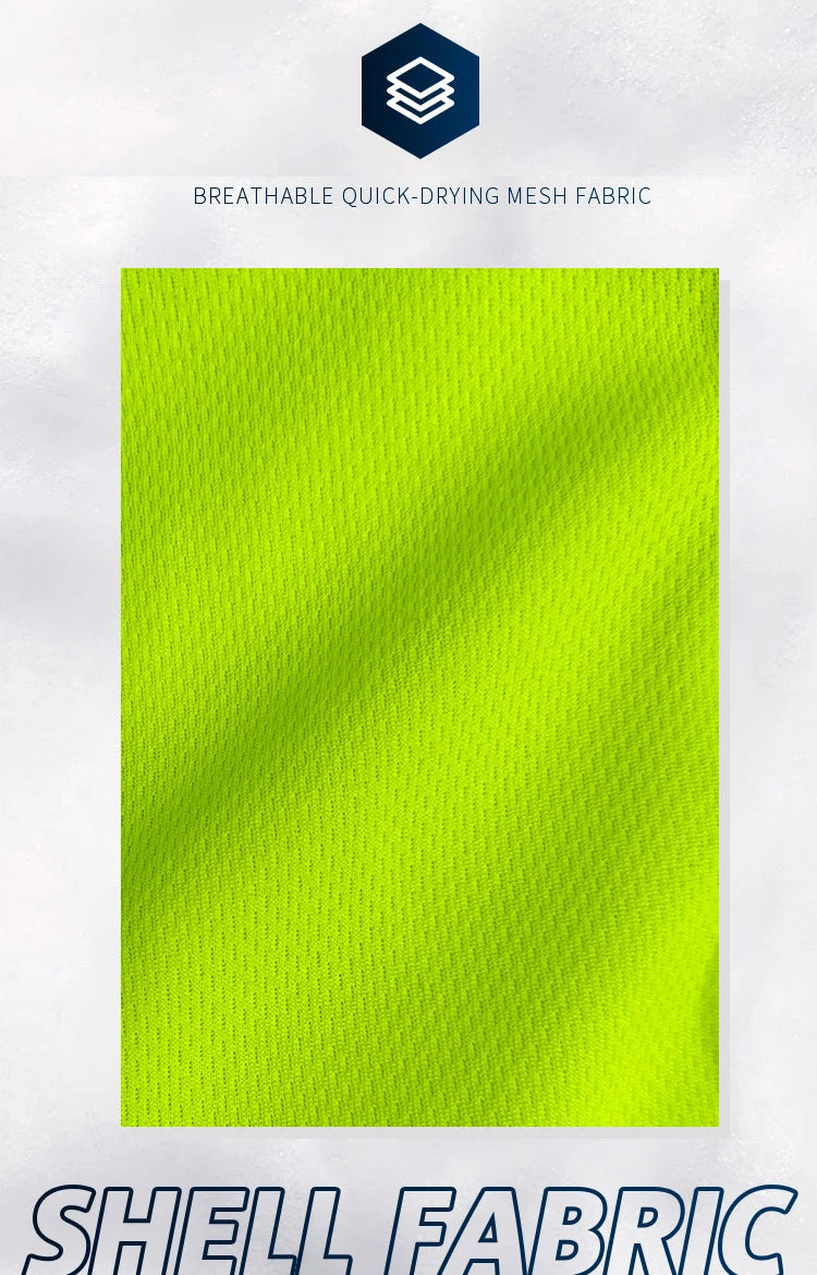 T-shirt de Sécurité Haute Visibilité – Été Respirant & Séchage Rapide Manches Courtes | Tissu Réfléchissant | Polyester Léger | Tailles L à XXXL - BLACKBEARD OUTDOOR INDUSTRIES