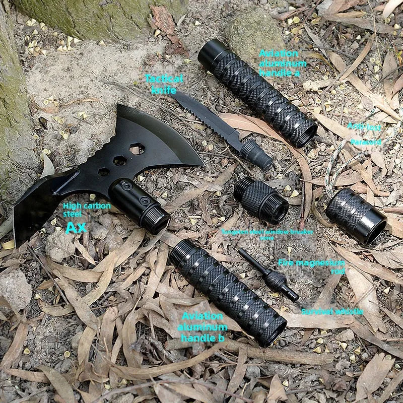 Hachette de Survie Multifonction - Tactique & Outil Multitool pour Camping - BLACKBEARD OUTDOOR INDUSTRIES