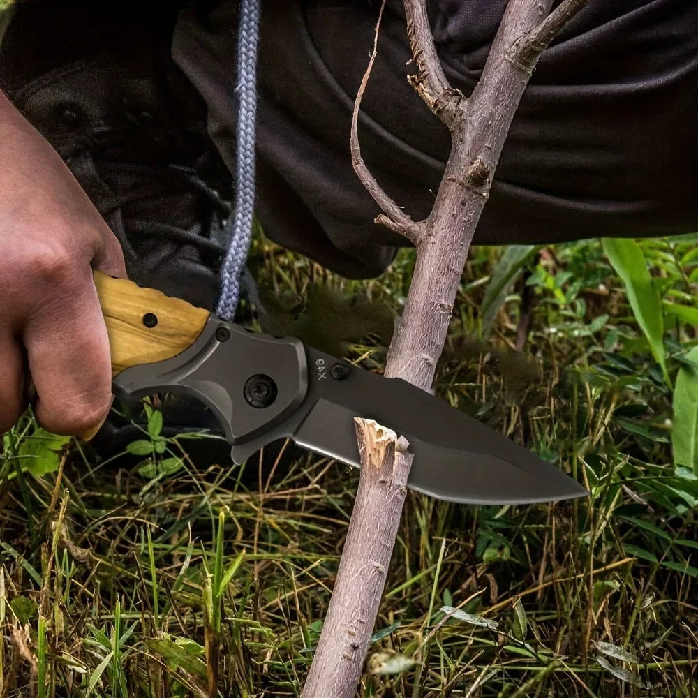 Couteau de Poche de Survie – EDC Multifonction | Autodéfense, Extérieur, Tactique Militaire - BLACKBEARD OUTDOOR INDUSTRIES
