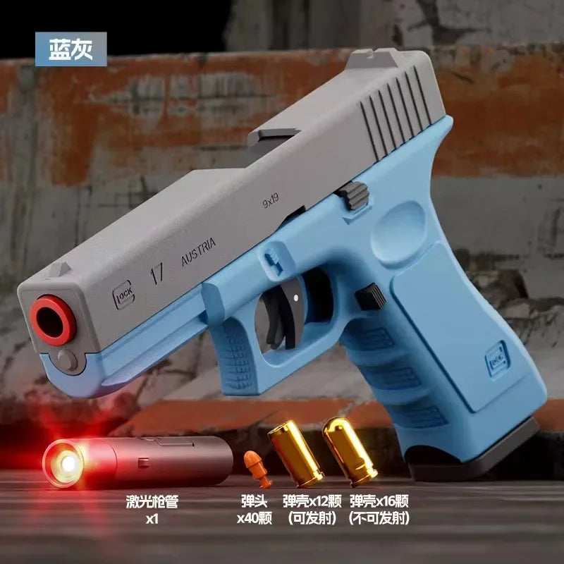 Laser Version Dual-mode Shell Ejection G17 Pistol Blaster Automatic Gun Ma boutique