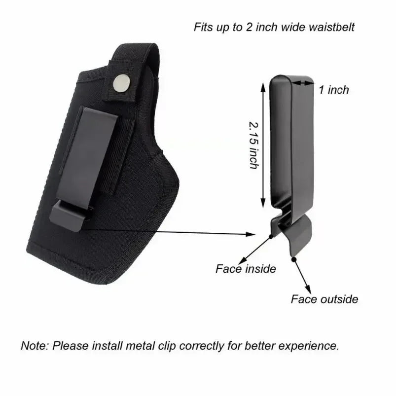 Holster Universel Droitier/Gaucher pour Pistolets – Port IWB / OWB - BLACKBEARD OUTDOOR INDUSTRIES