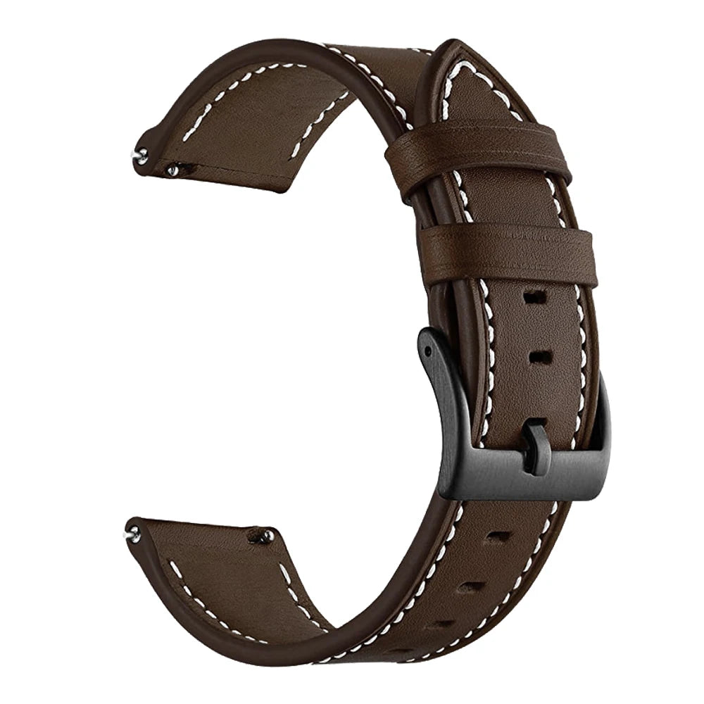 Bracelet en Cuir et Silicone 20mm/22mm pour Montres Huawei, Amazfit et Samsung Galaxy Watch BLACKBEARD OUTDOOR INDUSTRIES