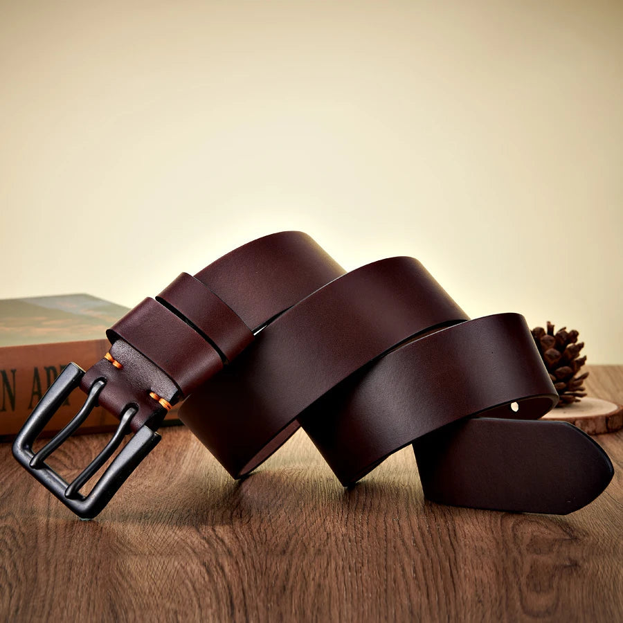 Ceinture en Cuir Véritable 100% - Boucle Double Trou Ma boutique