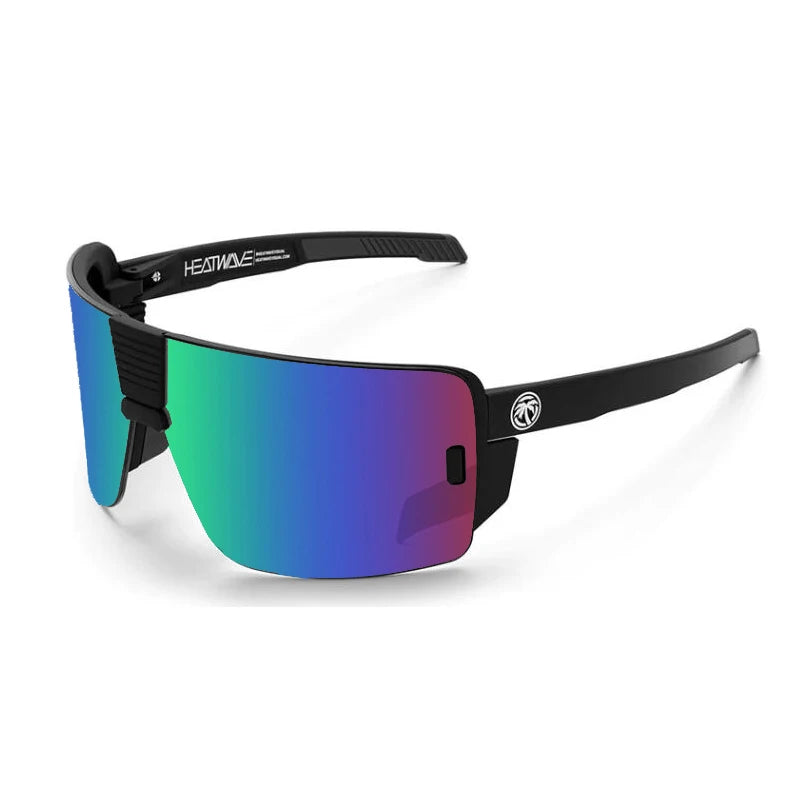 Lunettes de Soleil Sport AOZE Heat Wave – Unisexe – UV400 – Effet Miroir – Style Rectangulaire Oversize - BLACKBEARD OUTDOOR INDUSTRIES