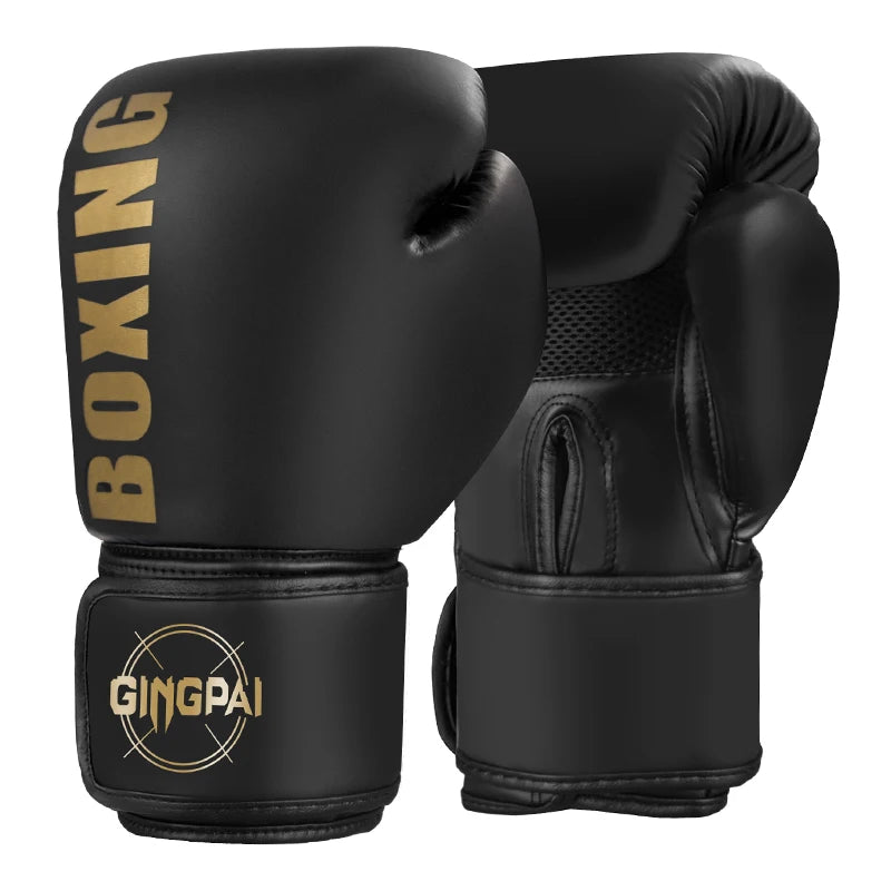 Gants de Boxe Professionnels GINGPAI SPORT – Gants de Combat Sanda, Muay Thai, MMA – Unisex, Adultes et Enfants, Entraînement, Sac de Sable et Combat - BLACKBEARD OUTDOOR INDUSTRIES