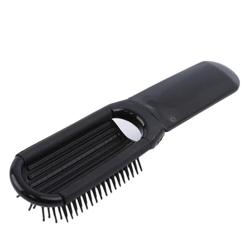 Peigne Pliant en Plastique avec Miroir Portable – Peigne de Maquillage Pratique et Élégant, Accessoire de Mode pour Femme, Idéal pour Sac à Main - BLACKBEARD OUTDOOR INDUSTRIES