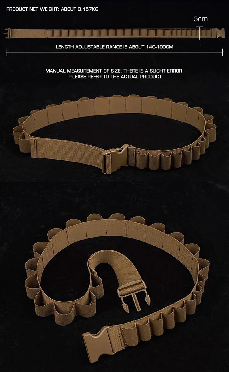 Bandoulière Tactique Ophidian 16-Round – Porte-Grenades et Cartouches de 2ga pour Chasse, Paintball et Activités Outdoor BLACKBEARD OUTDOOR INDUSTRIES