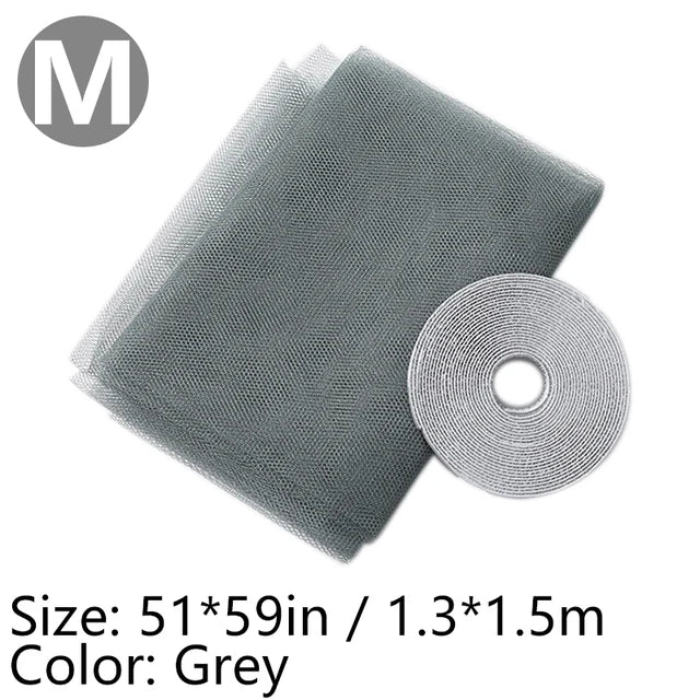 Rideau Anti-Moustiques Auto-adhésif - Filet de Protection Moustiques pour Fenêtre et Porte, DIY, Découpe Libre - BLACKBEARD OUTDOOR INDUSTRIES