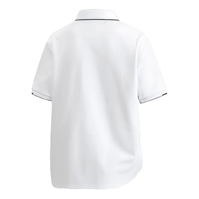 T-Shirt Homme Grande Taille 7XL–8XL | Élégance Casual Été – Col Chemise, Manches Courtes, Coton Ultra Doux Ma boutique