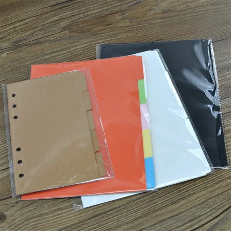 Lot de 5 Intercalaires A5 / A6 – Séparateurs pour Classeur à Anneaux - BLACKBEARD OUTDOOR INDUSTRIES