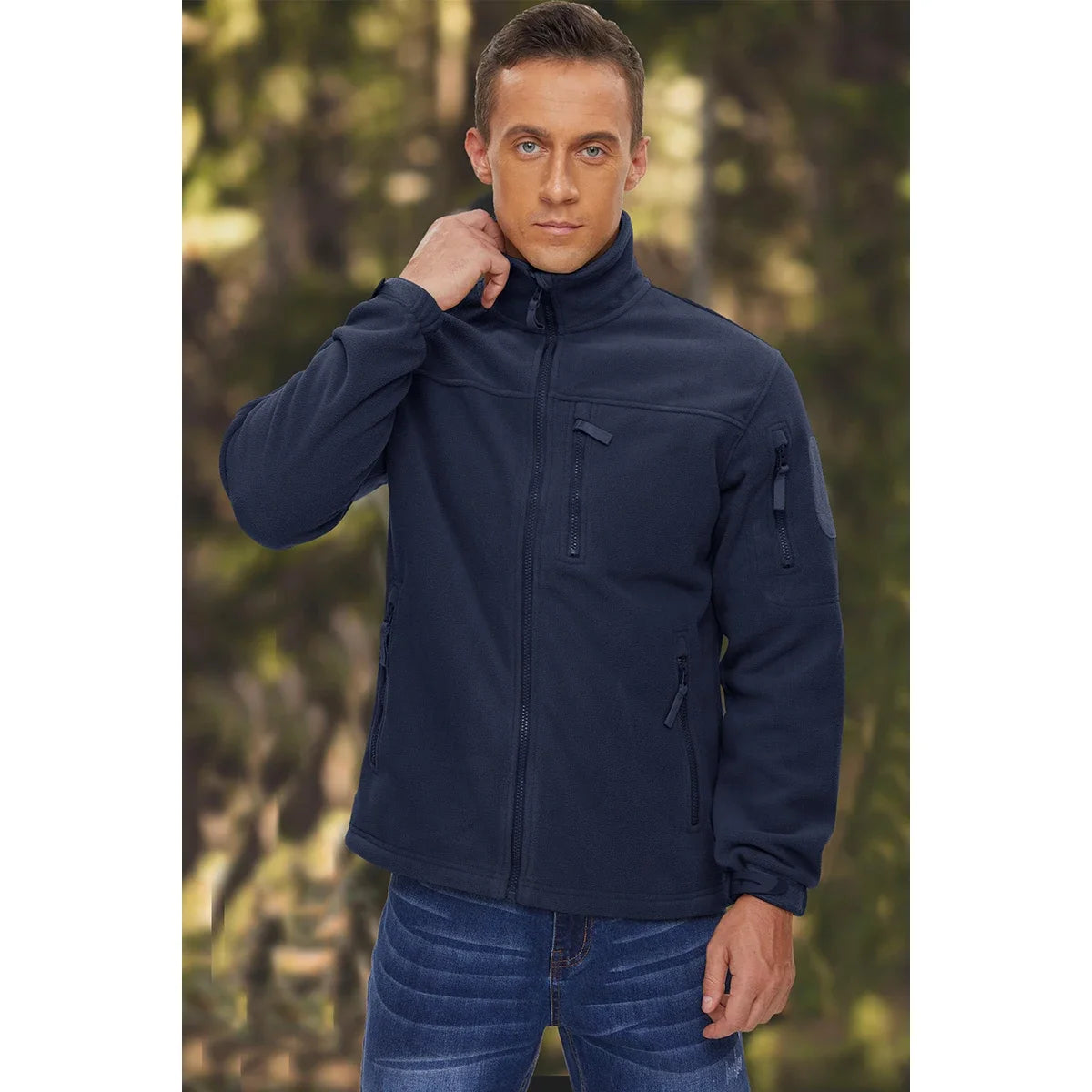 Veste Softshell Tactique Homme – Veste en Fleece Zippée, Chaude, Coupe-Vent et Multifonctionnelle avec Poches Zippées – Idéale pour le Randonnée, le Travail en Extérieur et les Activités en Plein Air BLACKBEARD OUTDOOR INDUSTRIES