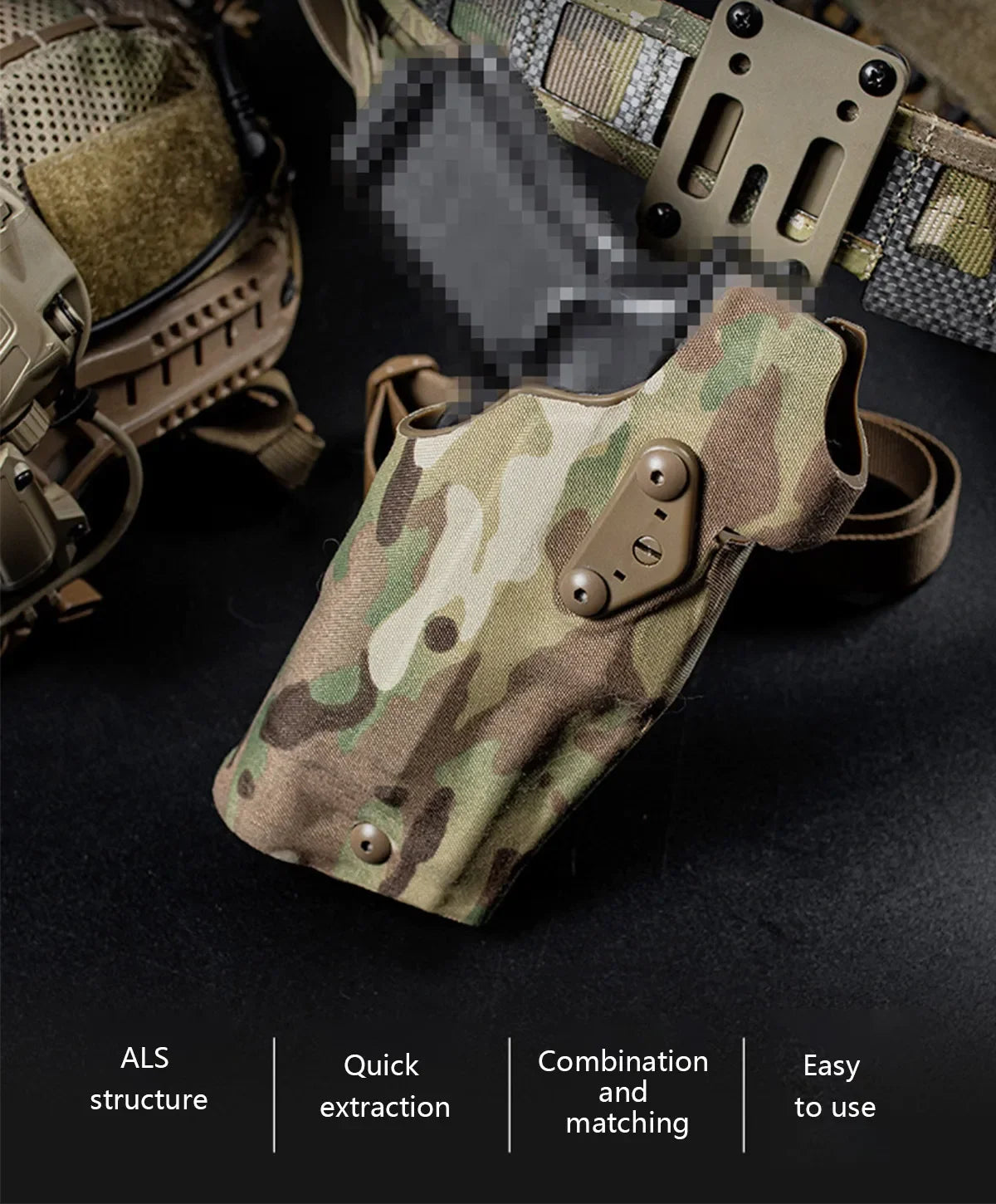 Holster Tactique 6354DO – Pour Glock 17/19 avec Lampe X300/X300U - BLACKBEARD OUTDOOR INDUSTRIES