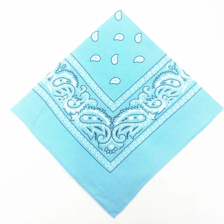 Bandana Carré Hip Hop en Coton – 54x54 cm, Imprimé Paisley - BLACKBEARD OUTDOOR INDUSTRIES