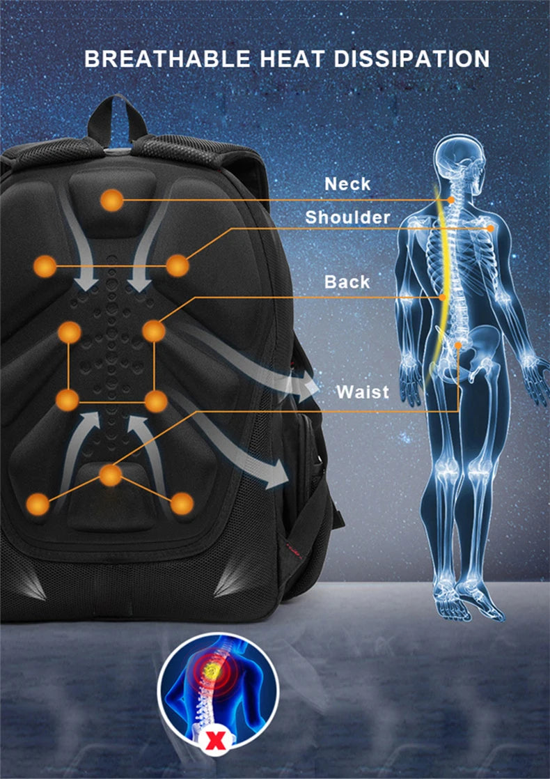 Sac à Dos Ordinateur Étanche 2025 – 17"/20" | Grande Capacité, USB, Antivol | Homme & Femme - BLACKBEARD OUTDOOR INDUSTRIES