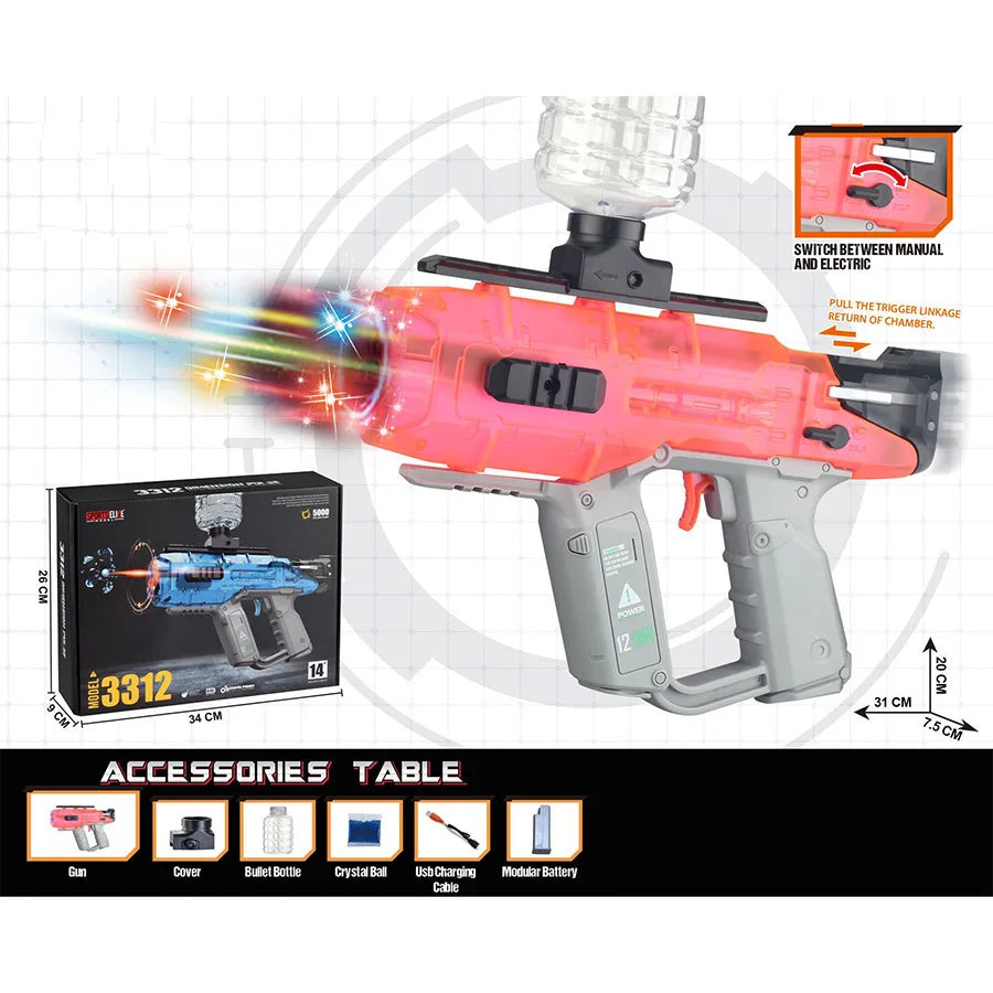 GEL Electric Ball Blaster, Rechargeable Battery, Automatic, Outdoor Games Toys For Activities Team Game M249 Ma boutique