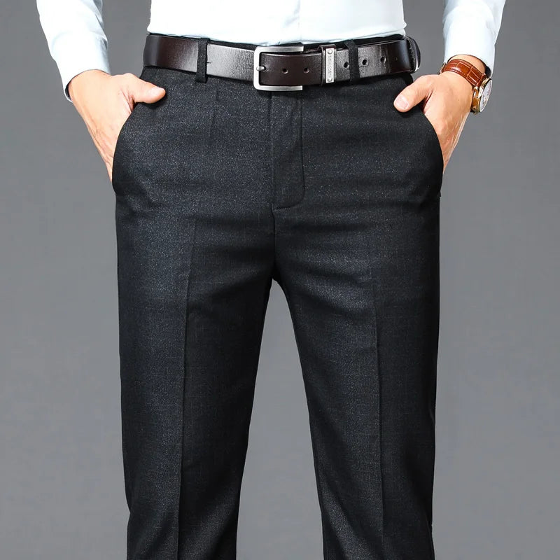 Pantalon de Costume Homme – Coupe Droite, Taille Haute, Élégance Classique – Pantalon de Bureau Formelle et Chic – Tailles Plus Disponible BLACKBEARD OUTDOOR INDUSTRIES