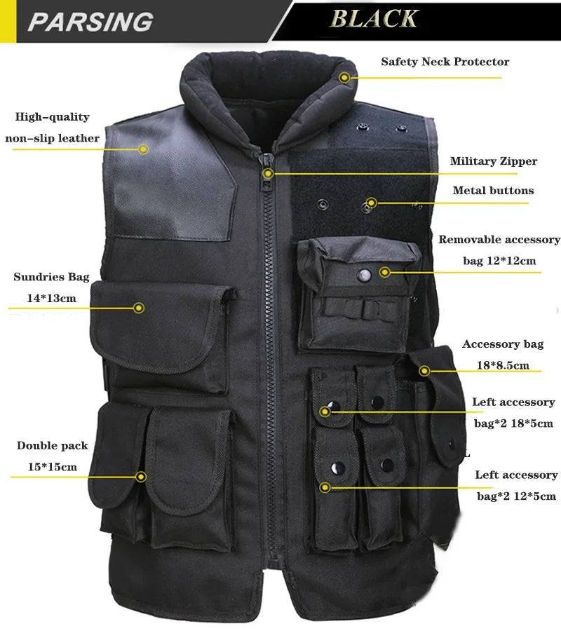Gilet Tactique d’Intervention Type SWAT / SAS – Modèle Adulte & Enfant Ma boutique