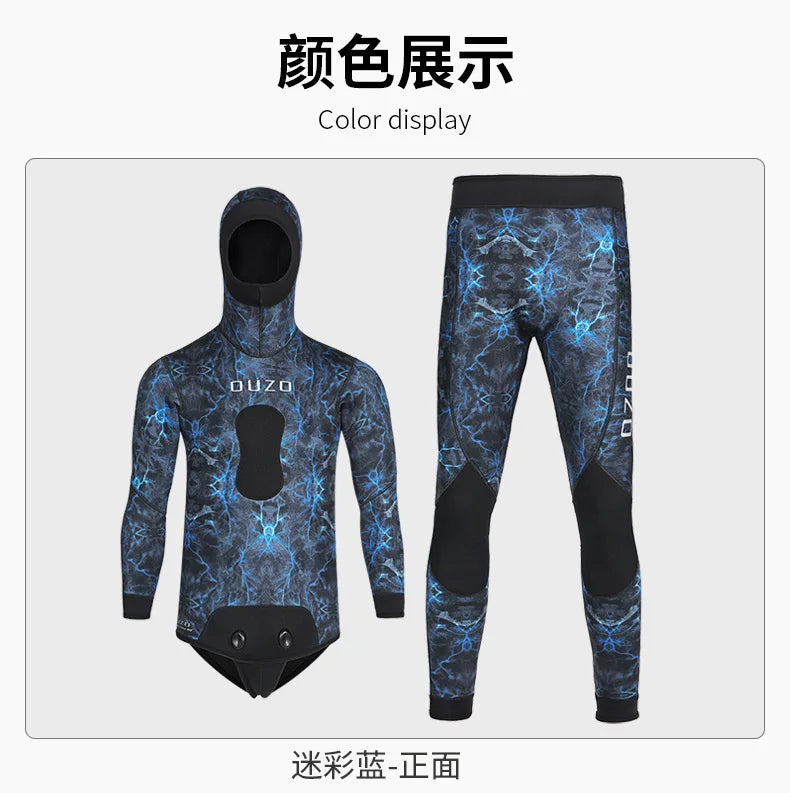 Combinaison Néoprène Homme 3 mm – Pêche, Plongée, Chasse Sous-Marine, Surf et Natation - BLACKBEARD OUTDOOR INDUSTRIES