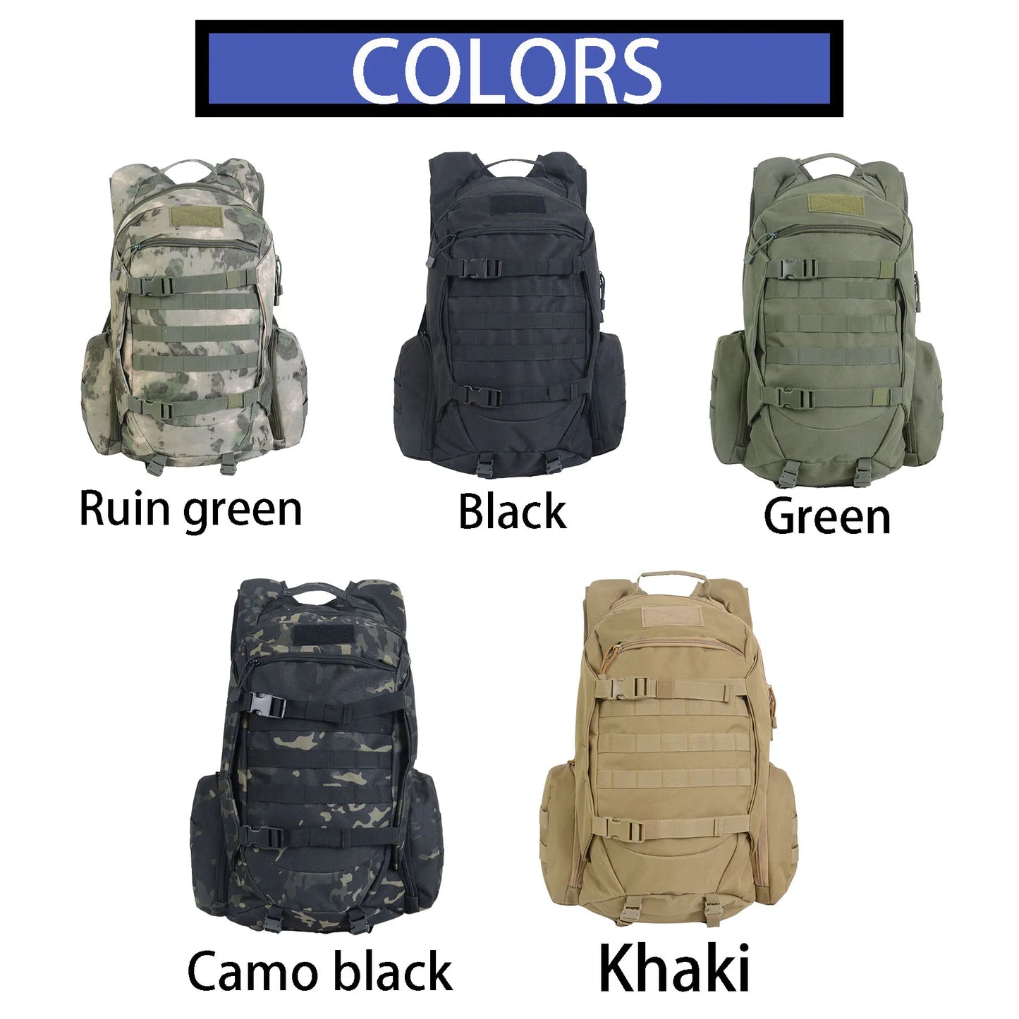 Sac à Dos Tactique Thuram 45L – Sac de Survie, Chasse, Randonnée et Camping - BLACKBEARD OUTDOOR INDUSTRIES