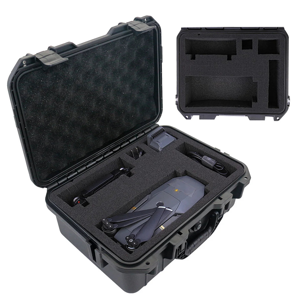 Mallette de Transport Rigide Étanche avec Mousse Prédécoupée – Boîte de Rangement de Sécurité pour Outils, Matériel, Optique, Drone Ma boutique