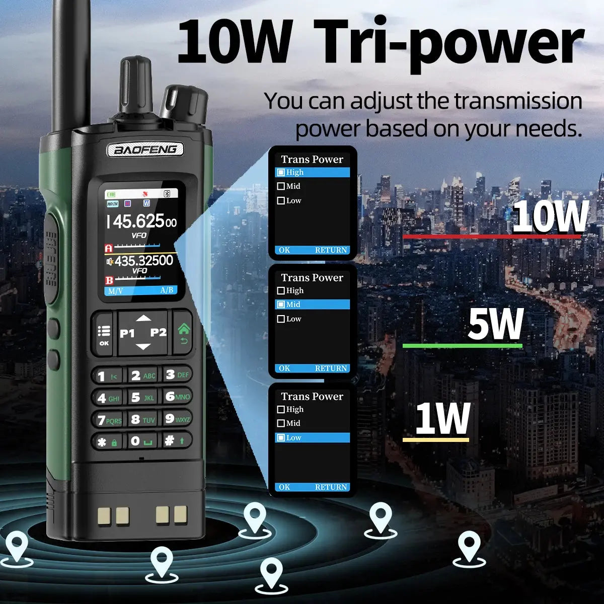 Talkie-Walkie Baofeng UV-32 – Programmation Bluetooth & GPS Intégré Ma boutique