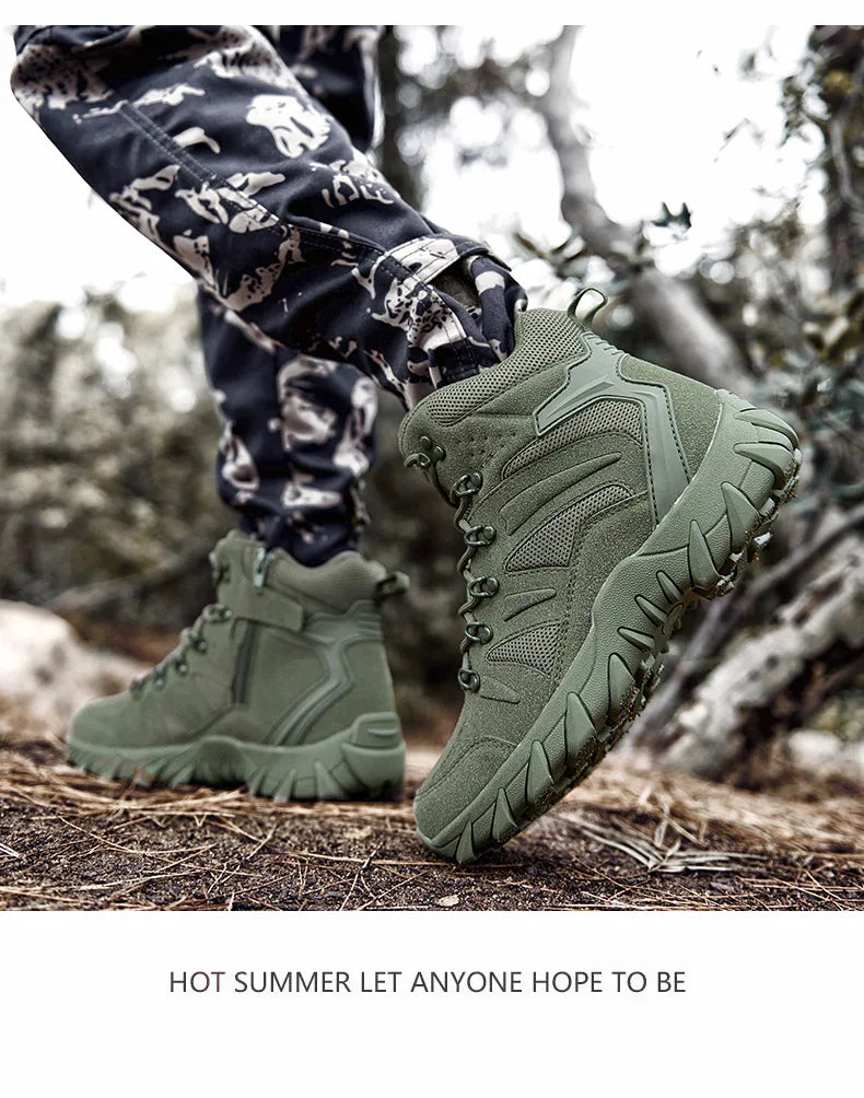 Bottes de Combat Tactiques Améliorées pour Homme - Chaussures de Randonnée Résistantes et Respirantes BLACKBEARD OUTDOOR INDUSTRIES