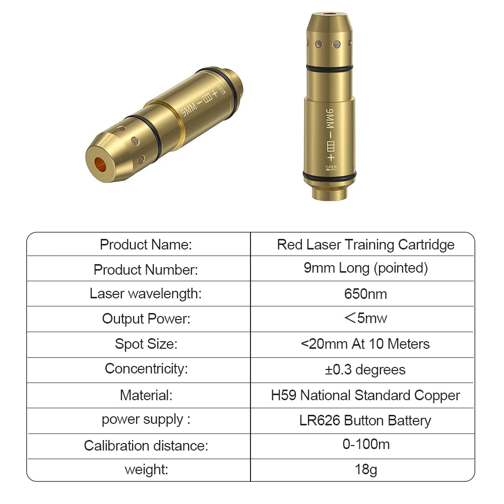 cartouche d'entraînement laser 9mm Ma boutique