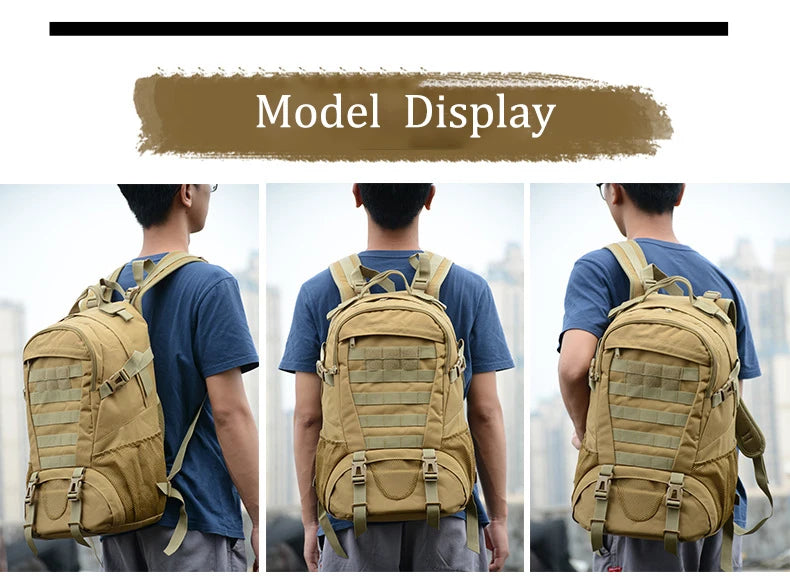 Sac à Dos Tactique Homme 35L INOXTO – Randonnée, Trekking, Camping, Voyage - BLACKBEARD OUTDOOR INDUSTRIES