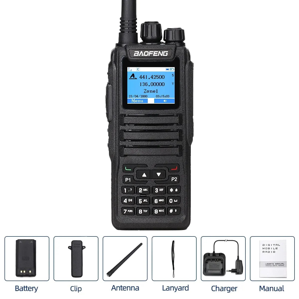 Talkie Walkie Baofeng DMR DM-1701 Digital & Analog - Dual Mode, Haute Performance - BLACKBEARD OUTDOOR INDUSTRIES