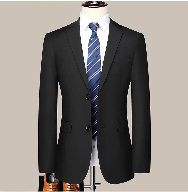 Costume Homme Slim Fit à Deux Boutons – Costume Professionnel et Élégant avec Pantalon Inclus (Tailles S-6XL) BLACKBEARD OUTDOOR INDUSTRIES