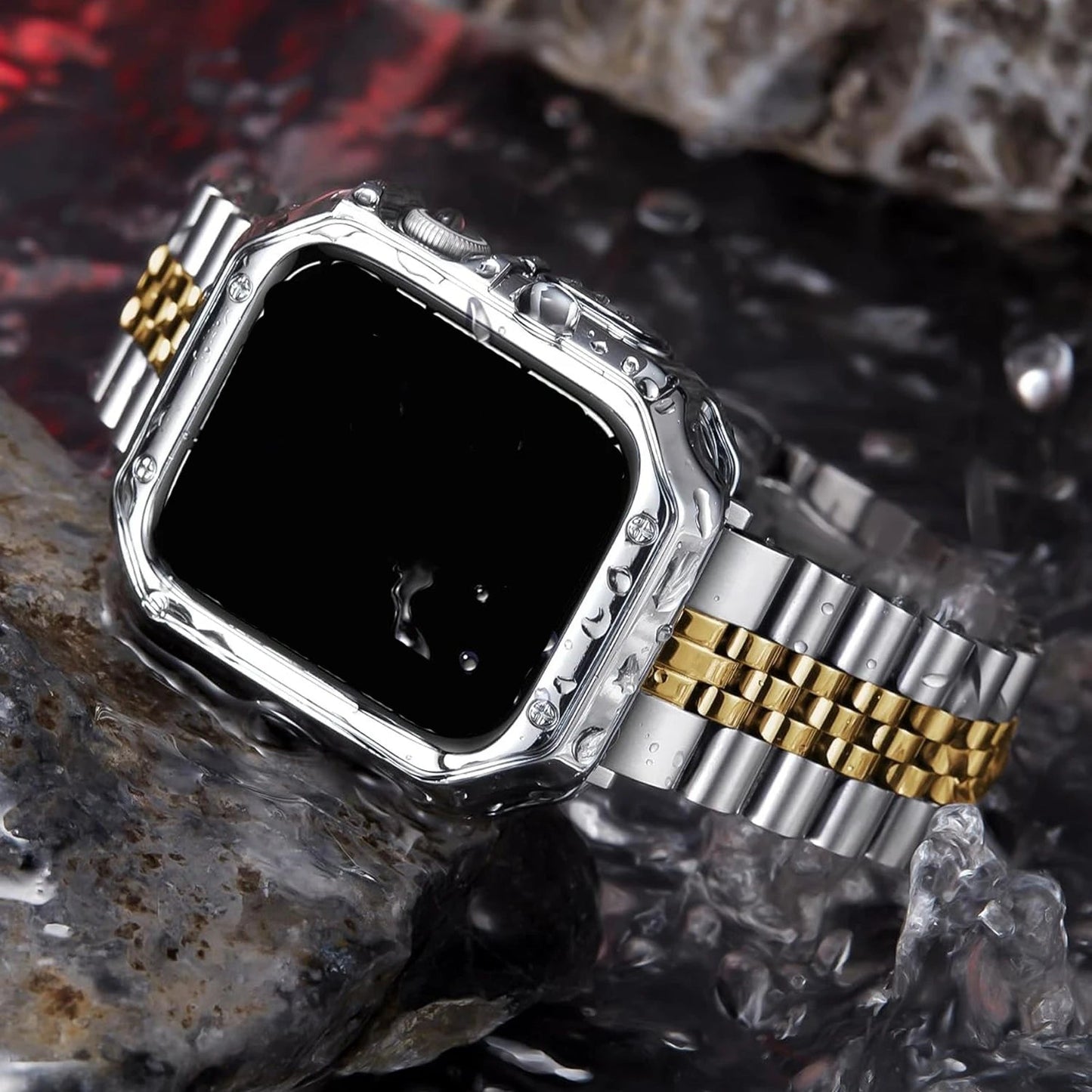 Bracelet en Acier Inoxydable pour Apple Watch – Bandes Métalliques pour iWatch Ultra / Series 10/9/8/7/6/5/4/3/SE BLACKBEARD OUTDOOR INDUSTRIES