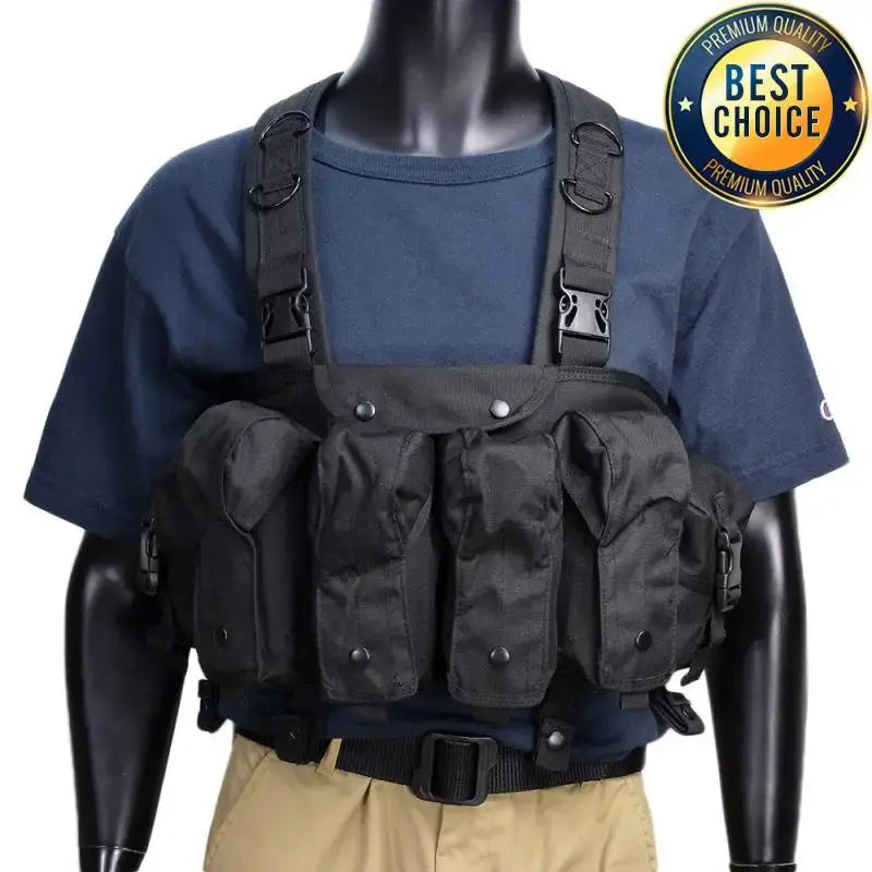 Chest Rig Tactique Universel – 7 Poches – Tissu Renforcé 800D Ma boutique