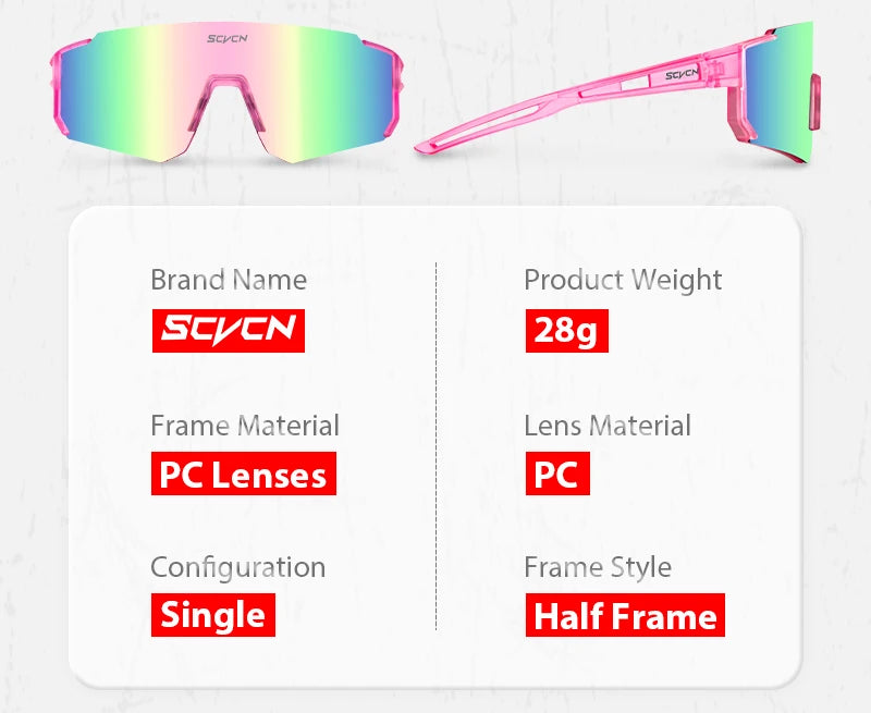 SCVCN Lunettes de Cyclisme UV400 – Modèle S1411 - BLACKBEARD OUTDOOR INDUSTRIES
