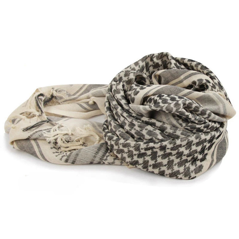 Tactical Keffiyeh Shemagh – Écharpe Arabe Tactique en Coton et Polyester | Foulard, Chèche, Cache-Cou pour Protection Contre le Vent, le Soleil et le Froid - BLACKBEARD OUTDOOR INDUSTRIES