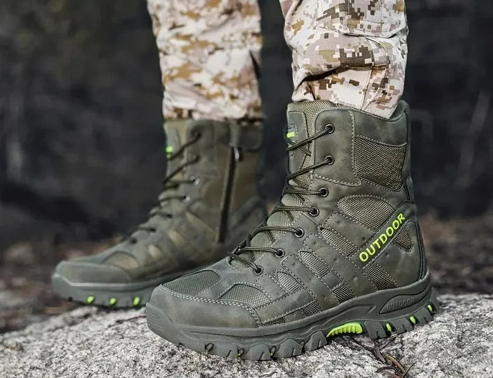 Bottes Militaires Outdoor - Bottes de Randonnée avec Semelles en Caoutchouc BLACKBEARD OUTDOOR INDUSTRIES