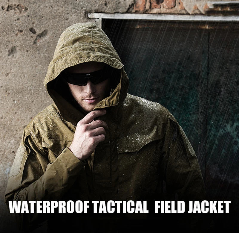 Veste M65 Militaire Homme | Coupe-Vent Tactique Étanche avec Capuche – Hiver/Automne - BLACKBEARD OUTDOOR INDUSTRIES